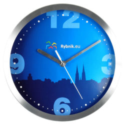 Promotional wall clock 567, 25 cm, aluminium